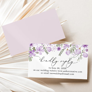 Visita Tarjeta de cierre RSVP para el sitio web de Boda L
