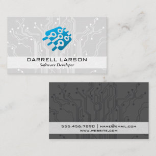 Visita Tarjeta de circuitos   Logotipo técnico de microch