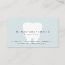 Tarjeta de cita Dentist Light Blue