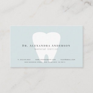 Visita Tarjeta de cita Dentist Light Blue