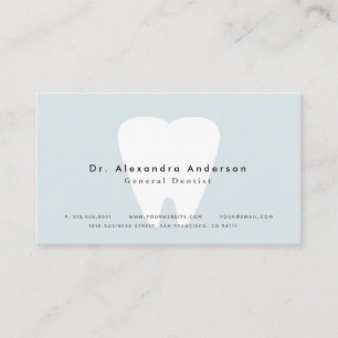 Visita Tarjeta de cita Dentist Modern Light Blue