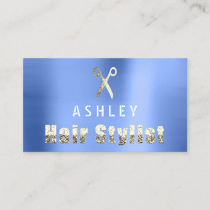 Visita Tarjeta de cita Hair Stylist Salon Royal BLue
