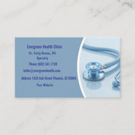 Visita Tarjeta de cita médica profesional con código QR