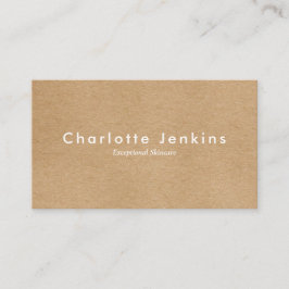 Visita Tarjeta de cita moderna de Kraft minimalista