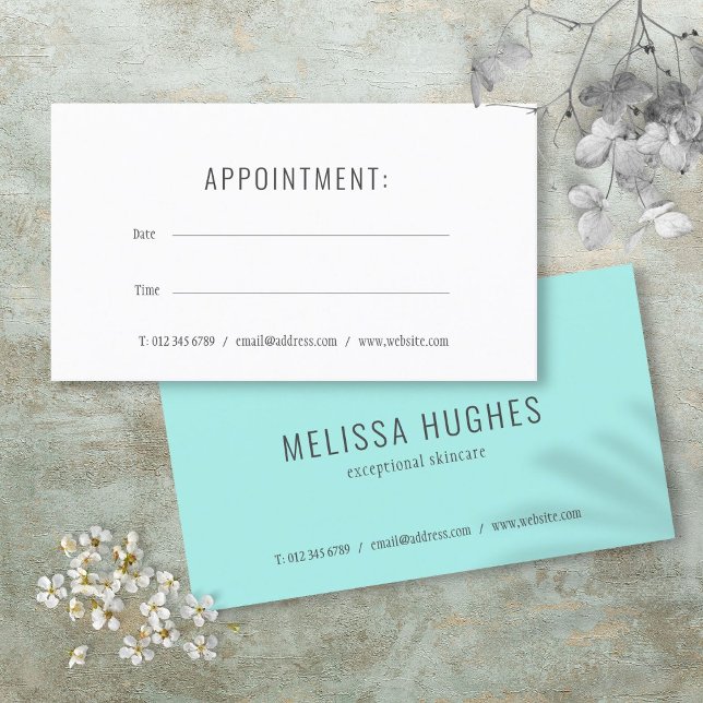 Visita Tarjeta de cita moderna simple (Simple Modern Appointment Card)