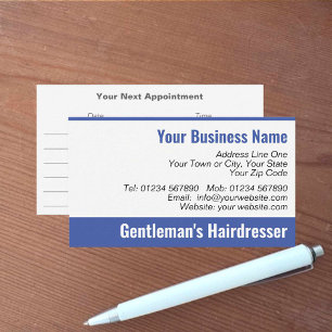 Visita Tarjeta de cita para peluqueros de caballeros