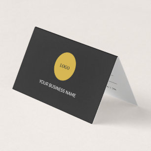 Visita Tarjeta de cita plegada con logotipo personalizado