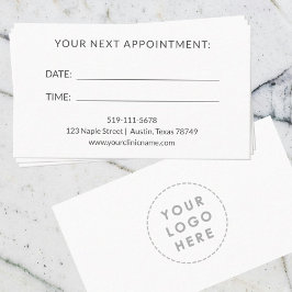 Visita Tarjeta de cita terapéutica