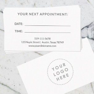 Visita Tarjeta de cita terapéutica