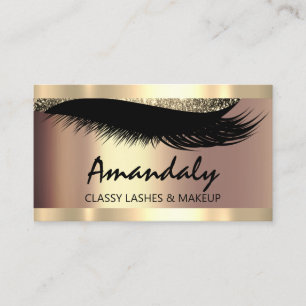 Visita Tarjeta de cita VIP Estetician Makeup Eyelashes