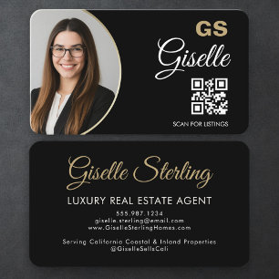 Visita Tarjeta de código QR del agente de bienes raíces d
