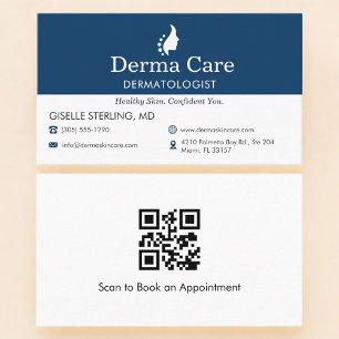 Visita Tarjeta de código QR Dermatólogo Oficina de médico