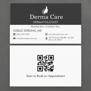 Visita Tarjeta de código QR para dermatólogo y consultori