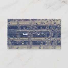 Visita tarjeta de comentario de ventana de invierno