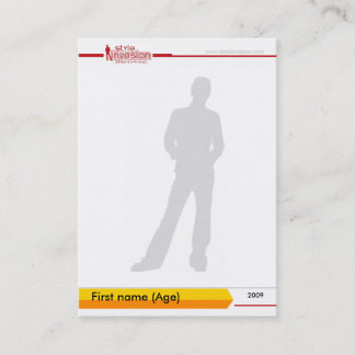 Visita Tarjeta de comercio personalizada del estilo #1