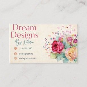 Visita Tarjeta de Compra Floral