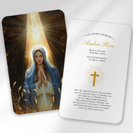Visita Tarjeta de condolencias por funeral con oración de