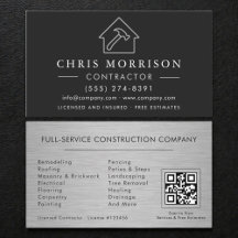 Tarjeta de construcción de edificio de metal negro