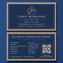 Tarjeta de Construcción de Edificios Azul Marino O