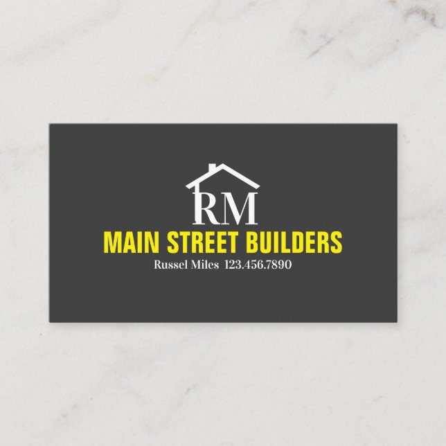 Visita Tarjeta de construcción del constructor (Anverso)