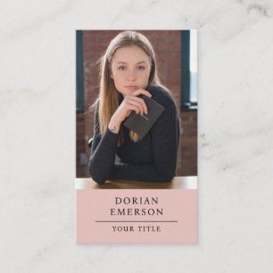 Visita Tarjeta de consultor profesional fotográfico moder