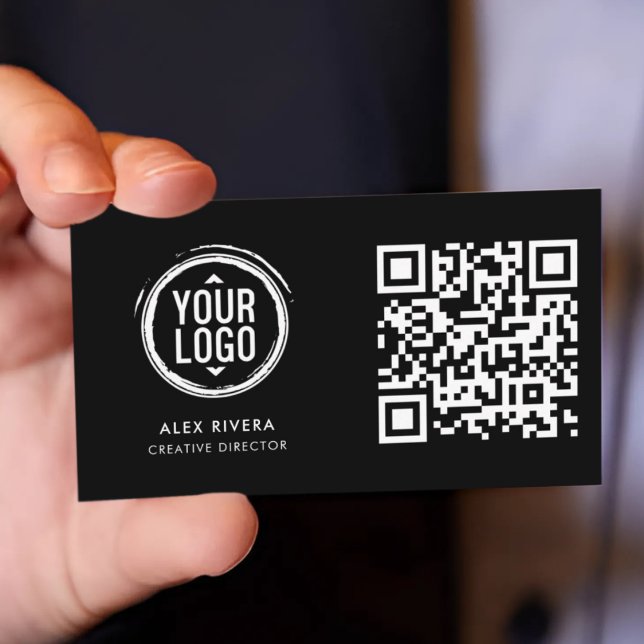 Visita Tarjeta de Contacto con Código QR Escaneable - Bla (Scannable QR Code Contact Card)
