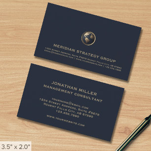 Visita Tarjeta de contacto con el logotipo de consultoría