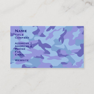 Visita Tarjeta de contacto de Camo Azul / Tarjeta de perf