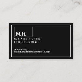 Visita tarjeta de contacto de introducción moderna, profe