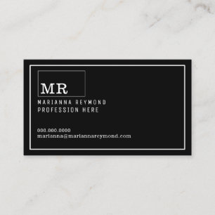 Visita tarjeta de contacto de introducción moderna, profe