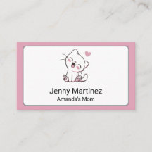 Tarjeta de contacto personalizada para mamá con ga
