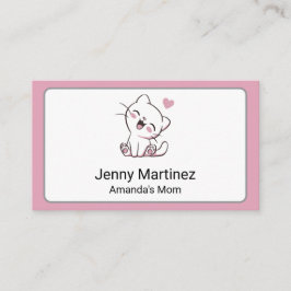 Visita Tarjeta de contacto personalizada para mamá con ga