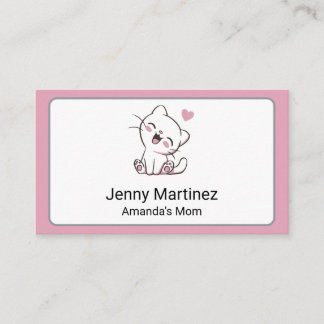 Visita Tarjeta de contacto personalizada para mamá con ga