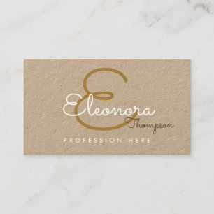 Visita tarjeta de contacto pro / monograma original sobre