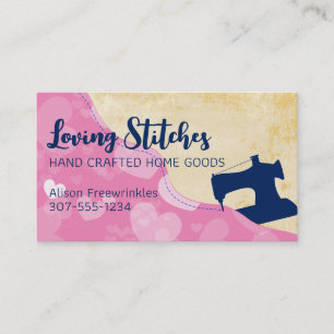 Visita Tarjeta de costura de encargo del corazón de la