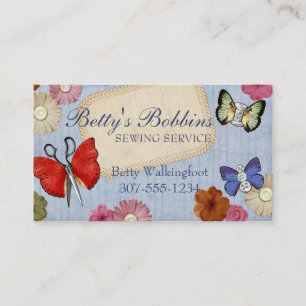 Visita Tarjeta de costura de la costurera de las