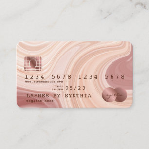 Visita Tarjeta de crédito Artista moderno de maquillaje d