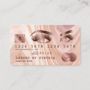 Visita Tarjeta de crédito Artista moderno de maquillaje d
