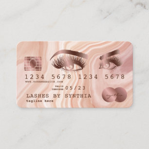 Visita Tarjeta de crédito Artista moderno de maquillaje d