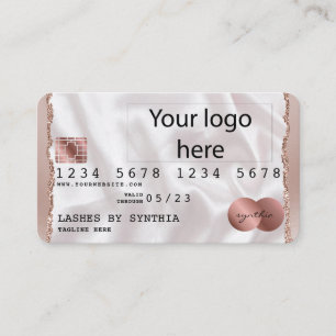 Visita Tarjeta de crédito con estilo Añada su logotipo Ro