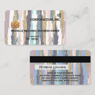Visita Tarjeta de crédito   Estilo Boho