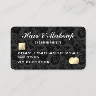 Visita Tarjeta de crédito falsa profesional de belleza el
