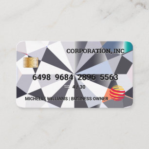 Visita Tarjeta de crédito   Fondo del diamante