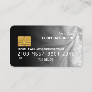 Visita Tarjeta de Crédito   Gradiente de Tela Elegante