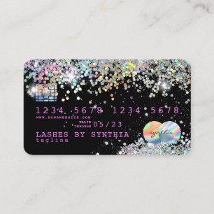 Visita Tarjeta de crédito Holograph Unicorn