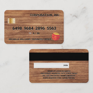 Visita Tarjeta de crédito Madera