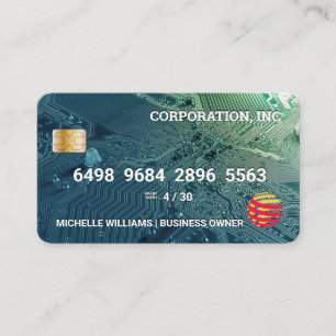 Visita Tarjeta de crédito   Microchip de placa de circuit