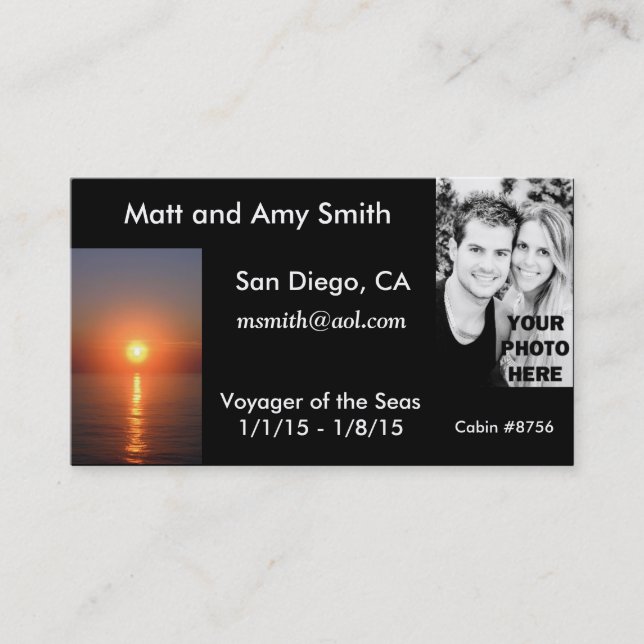 Visita Tarjeta de crucero (Anverso)