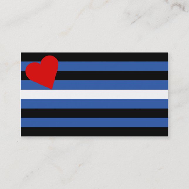 Visita Tarjeta de cuero del truco de la bandera (Anverso)