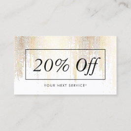 Visita Tarjeta de descuento de patrón de lluvia de lujo F